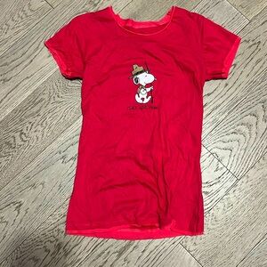 Snoopy peace , love , hiking t-shirt